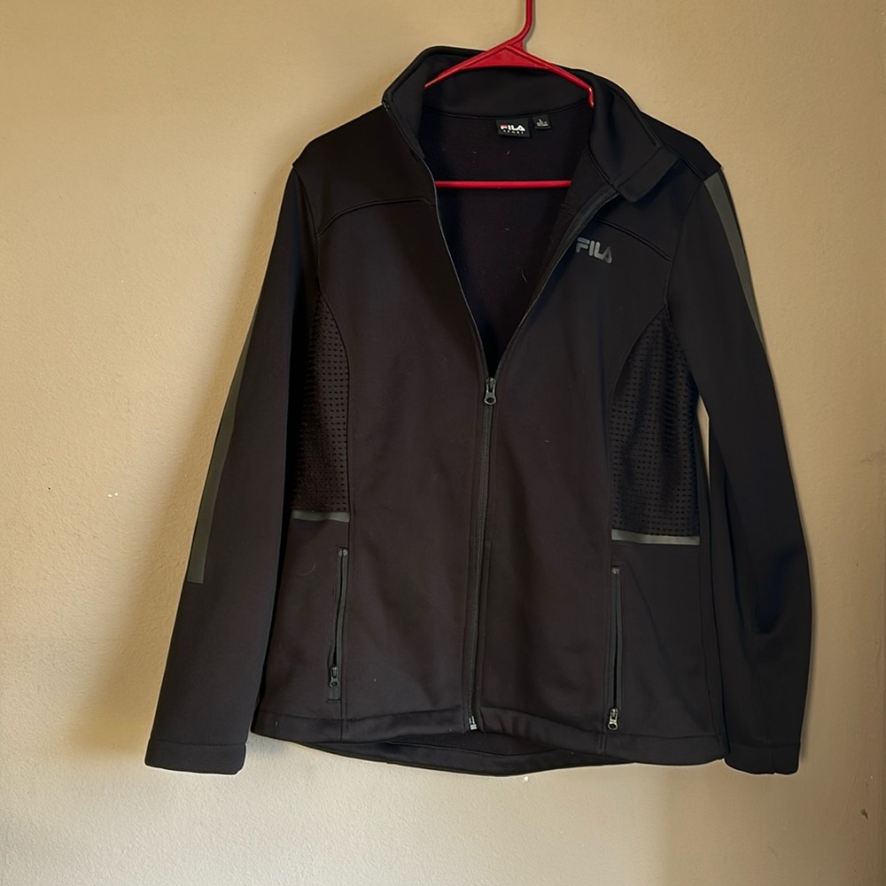 Black Fila Spot Jacket